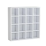 arne 本棚 日本製 完成品 4列 4段 幅100cm 高さ100cm 可動棚 シェルフ コミック収納 ラック H-001 4×4 ホワイト