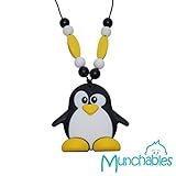 Munchables Silicone Kids' Sensory Chew Necklace - Chewable Penguin Chewelry by Munchables Chewelry
