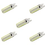Ruanyi 5PCS G9 Dimmable 4W 152 LED 3014 SMD 300-400 LM暖かい白クールな白の装飾バイピンライトAC 110-130V ( 色 : Cool Whit