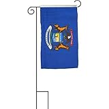 12X18 12X18 State Of Michigan Sleeved Garden Stand Flag [並行輸入品]