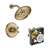 Delta Delta KSDCA-T14297-H795-CZ Cassidy Shower Kit Pressure-Balance Single-Function Cartridge with 