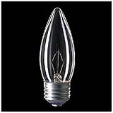 東芝 シャンデリア電球 クリア 40W E26口金 100/110V40C37E26