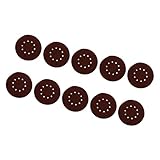 Fenteer サンドペーパー（10枚）　研磨パッド　紙やすり　サンディングディスク　研削シート　16サイズ　 - 600＃