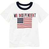 Carter's(カーターズ) ミスターインディペンデント4thオブジュライリンガーティ ホワイト トップス半袖Tシャツ 5歳【並行輸入】
