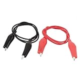 uxcell テストケーブル　ワイヤーテストリード　ワニ口クリップ　ダブルエンド　54cm　2個