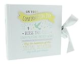 White Confirmation Day Photo Album with Multi-colored Decoration By Haysom Interiors by Haysom Inter