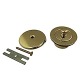 Kingston Brass DLT5301A2 Made to Match Lift & Turn Tub Drain Kit, Polished Brass by Kingston Brass [