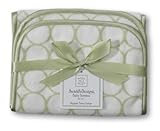 【並行輸入品】Swaddle Designs オーガニックコットン Baby Burpie(2個セット) モッドサークル グリーン SD-067KW