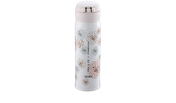 Amazon Starbucks スターバックス スタバ ステンレスタンブラー マグ タンブラー 食器 ロゴ 花 フラワー 西洋菊 クリザンテーム 上品 Paul Joe コラボ 500ml サーモ 食器 水筒 ホワイト 白 コーヒー 海外限定 グラス タンブラー オンライン通販