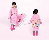 レインコート 子供用 防水 (M, ピンク)