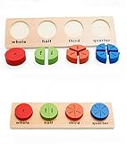 VolksRose? Wooden Baby Shape & Color Recognition Colorful Geometric Board Stack & Sort Puzzle Toy #A