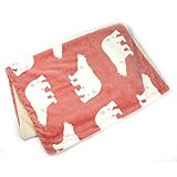 季節商品 軽くて暖か 73×100 ボアブランケットしろくま ピンク