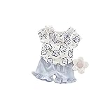 夏Ｔシャツ+パンツ 上下セット 女の子の服 Pojour 1-6歳キッズ用　子供かわいい花の服 綿 通気 ブルー(70cm)