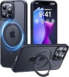 【8年間の技術結晶！4in1超万能モデル】CASEKOO iPhone 15 Pro 用 ケース クリア 米軍MIL規格 耐衝撃 隠しスタンド 横縦両立 MagSafe対応 黄変防止 透明 ストラップホール付き ワイヤレス充電対応 アイホン15pro 用 ケース 6.1インチ カバー「MagicStand」（ラメ入りクリア）