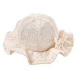 Cutelove 新生児用 赤ちゃん　日焼け 帽子 紫外線対策 女の子 蝶結び付き 花柄 プレゼント 可愛い