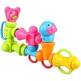 PeradixアセンブリカラフルRattleおもちゃセット幼児用Nursery Hand Bell 12個