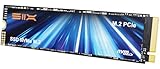 SIX NVMe M.2 SSD 1TB - PCIe Gen5.0x4対応 最大14,300MB/s転送速度 AIゲーミング強化 ノートPC/デスクトップ用内蔵SSDヒートシンク付属