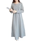 マタニティ チュニック 授乳服 授乳口 長袖 ボーダー ブローチ付き グレー