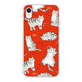 Pixel7a ケース ピクセル7a ケース 【E】アメショー×赤 猫 かわいい ねこ ハードケース スマホケース スマホカバー