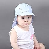 ユニセックスの赤ちゃん& 幼児のフラップ　UPF 50+　UVレイ　太陽の保護の帽子　かわいい　100％綿　コットンのハット　日焼け止め帽子　紫外線対策　ベビー用　 キャップ UVカット 日よけ 日焼