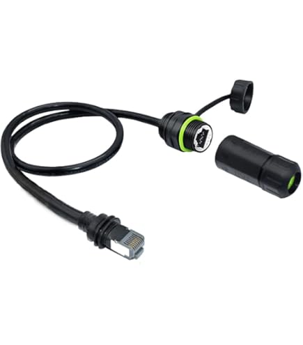 RJ45 Waterproof Connector IP67 Ethernet Network Cable Connector Double Head Outdoor Lan Coupler