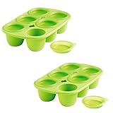 Mastrad Green 6 Portion Baby Pod 2oz. Set of 2 by Mastrad