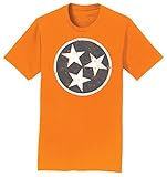 テネシー州テネシー州tri-star Flag Tシャツ – 3色 – レッド、オレンジ、グレー イエロー