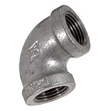 Everflow Supplies gmnl0112 1 – 1 / 2インチ90度亜鉛メッキ可鍛性鉄エルボfor High Pressures