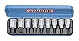 GEDORE 6156250 1/2' Screwdriver Bit Socket Set, 5-17mm (9 Pieces) [並行輸入品]