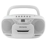 aiwa CDラジカセ CDラジオカセットレコーダー ワイドFM 録音 防災 CRC2 GAA5-CRC0002 WH
