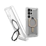 URBAN ARMOR GEAR 【UAG】 Galaxy S25Ultra 用 マグネット対応 PLASMA XTE クリア/チタン 【日本正規代理店製品】 UAG-GLXS25U-TXM-C/T