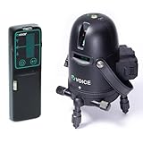 VOICE レーザー墨出し器 2ライン グリーンレーザー Model-G2 受光器セット レーザー タテ ヨコ ライン 照射モデル アプリからの遠隔操作 タッチスイッチ