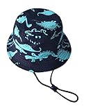 (ピーキー)Peigee ベビー用ハット つば広 赤ちゃんキャップ 紫外線 UVカット キッズ 帽子 子供 サンバイザー フィッシャーマンハット 恐竜 女の子 男の子 可愛い
