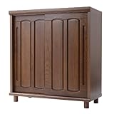 日本製(大川) 天然木アッシュ材使用 下駄箱幅90 ライトブラウン 2430