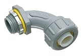 Arlington nmlt9050 90度liquid-tightコネクタ、50-pack、非金属、1 / 2インチ