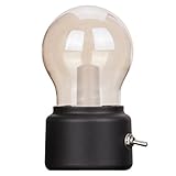 veesee LEDヴィンテージ電球充電式夜間ライト安全USB省電力低電圧ポータブルforホームデスクテーブルTea旅行 ブラック SOLIGHT0004