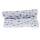 Kesoto ベビー用タオル　タオル　竹繊維毛布　綿のタオル　ソフトタオル　ブランケット　柔らかく　全９種類 - 青い星