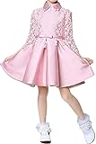 (アイビードレシング) Ivydressing 子供ドレス パーティードレス ウェディング フラワーガールドレス ジュニアドレス 披露宴 発表会 演奏会 ガールズ ショート レース Aライン 可愛い-