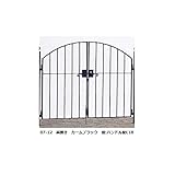 YKK ap　シャローネシリーズ　トラディシオン門扉6型　07-12　門柱・両開きセット 　グラングレイ