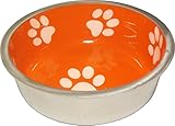 PLATZ PET SUPPLISES&FUN(プラッツ)犬用食器 マジェスティックボウル Sサイズ サンセットオレンジ
