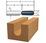 Bosch 85450M 3/4-Inch Diameter 1-1/4-Inch Cut Carbide Tipped Double Flute Core Box Cutter Router Bit