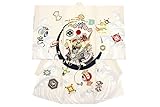 初着 JAPAN STYLE 白 アイボリー 吉祥文 宝船 宝尽くし 兜 ラメ ジャパンスタイル 産着 うぶぎ 祝着 絵羽着物 お宮参り お祝い 男の子 男児