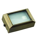 Best Quality Lighting LV58S AB Finished Outdoor Step Light with Clear Glass Shade, Bronze [並行輸入品]