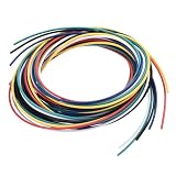 uxcell 30ゲージのPVCフックアップワイヤー 1.5m/5ft 30AW G 柔軟な電線 UL1007 ティンメッキ銅 絶縁体6色 1mm径 モデル航空機 電化製品の内部接続電線