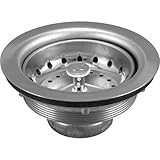 Keeney k5414 Sink Strainer with固定支柱バスケット、ポリッシュクローム