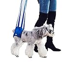 犬 ハーネス 小型犬 介護 介助 散歩 歩行補助 老犬 後ろ足用 抜けない リード 介護用品 (M, ブルー)…