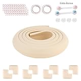 Comcome Extra Thick Childproof Safety Edge & Corner Guard, Furniture Sharp Edge Protector Foam, Baby