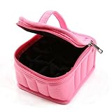 Prawey（TM） ケース化粧品収納ボックスを運ぶバッグダブルジッパーオイルを旅行するための5月10日/ 15mlのエッセンシャルオイルのための16グリルバッグIC877420