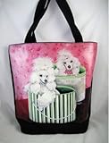 キュートPoodles in HatボックスCarryバッグ、38006 by ACK