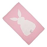 Dovewill キッズ　赤ちゃん　ニット　通気性　外出　毛布　ラップ　ブランケット　おくるみ　掛け布団　バスタオル　全6色 - ピンク